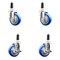 Service Caster 4 Inch 316SS Blue Poly Swivel 1-1/8 Inch Expanding Stem Caster Brake SCC, 2PK SS316EX20S414-PPUB-BLUE-2-TLB-2-118 - alternate 1